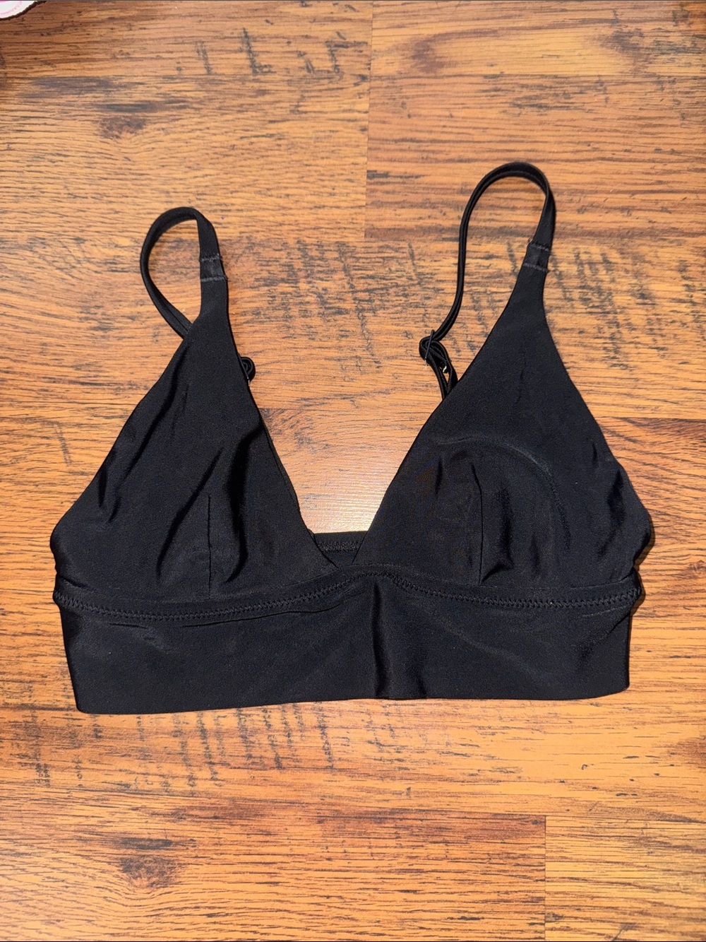 aerie Black Triangle Bralette with Adjustable Straps 29.1.B6